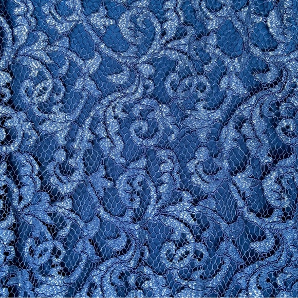 Lauren Ralph Lauren Women’s Christiana Dress 16 Navy Blue Floral Sheath Cocktail - Picture 10 of 16